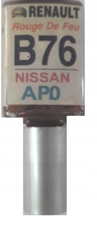 Zaprawka do rys 10ml RENAULT DACIA B76 CZERWIEŃ OGNISTA AP0 Nissan FLAME