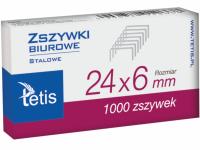 Скобы Tetis 24/6 мм 1000 шт GZ101-A