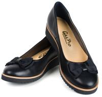 ПОЛУСАПОЖКИ-БАЛЕРИНЫ (БК) НА ТАНКЕТКЕ, КОЖА