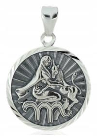 Znak zodiaku Panna srebro zawieszka