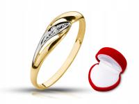Обручальное кольцо с бриллиантом 0,025 ct Si/G
