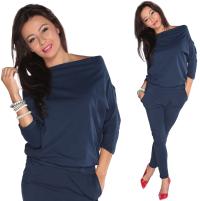 Alur kombinezon damski wielokolorowy casual (na co dzień) rękaw 3/4 długa