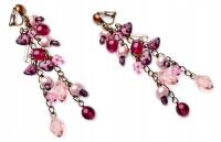 Длинные Зажимы Для Ушей Розовый Jablonex Для Свадебной Вечеринки Стеклянный Подвесной Оригинальный