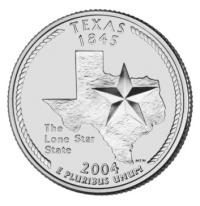 25 centów (2004) Stany USA - Texas Mennica Philadelphia
