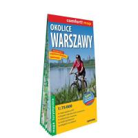 Okolice Warszawy laminowana mapa turystyczna 1:75