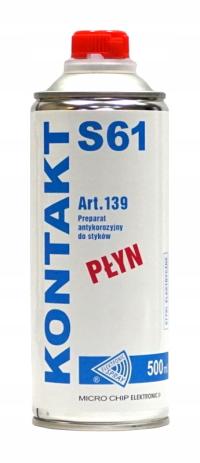 Płyn do styków Kontakt S61 Elektronic Spray ART.139 500 ml