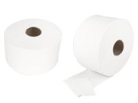 Туалетная бумага JUMBO белая целлюлоза 2 слоя