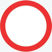 Дорожный знак Запрет на движение оцинкованный B-1 600, и Gen.