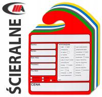 Zawieszka komisowa ścieralna na lusterko cenówka