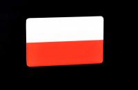 Флаг польский Польша 3D наклейка Магнит 50x30mm