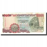 Banknot, Ghana, 2000 Cedis, 1996-02-23, KM:30c, UN