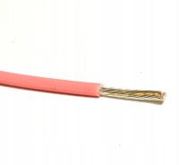 Przewód linkowy 20AWG srebrzony różowy _ 1metr