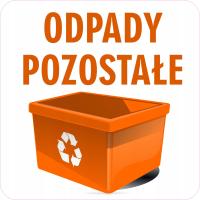 Naklejka NS35 pozostałe segregacja odpadów 15x15