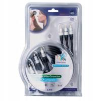 Kabel HQ Products HQAA3811/2.5 3x RCA (cinch) - 3x RCA (cinch) 2,5 m