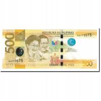 Banknot, Filipiny, 500 Piso, 2010-2015, KM:210a, U