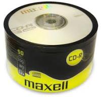 2× PŁYTY CD-R Maxell 700MB 52x 50 szt