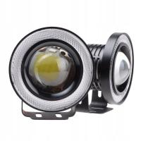 DRL COB LED дневного света angel eye, 7,6 см, 76 мм