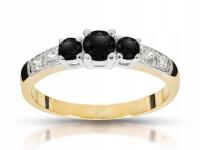 Кольцо черные бриллианты Black diamonds 0.55 ct