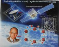 E. Fermi nauka atom kosmos Mali bl. #ML1003 CIĘTY