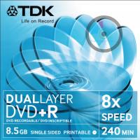 TDK DVD+R DL 8,5GB Printable 1szt. koperta CD