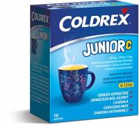 Coldrex Junior C 300mg+20mg+5mg, proszek, sm. cytryo., 10 saszetek, Perrigo