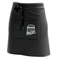 Zapaska Fartuch Kelnerski Czarny Logo Kieszenie M