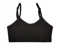 CZARNY SPORTOWY dziewczęcy TOP_2.1 na lato do szkoły wakacje tańce