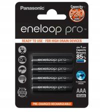 4X аккумуляторные батареи PANASONIC ENELOOP PRO R03/AAA 4BL 950MAH японские