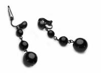 Клипсы Черные Длинные Свадебные Jablonex День Святого Валентина