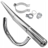 TŁUMIK WYDECH RURA OPASKA OBEJMA KOLANKO USZCZELKA MZ ETZ 150 CHROM