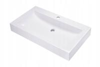 УМЫВАЛЬНИК НАПОЛЬНЫЙ ПРЯМОУГОЛЬНЫЙ 80 БЕЛЫЙ С ОТВЕРСТИЕМ ПОЛЬСКИЙ ПРОИЗВОДИТЕЛЬ