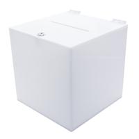 Урна кубик для голосования опрос судьбы белый плексиглас 25СМ