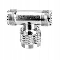 Trójnik UC-1 Radiora 2x gniazdo SO-239 1x PL-259