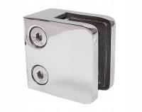 UCHWYT DO SZKŁA SZYBY BALUSTRADY INOX 45x45 POLER
