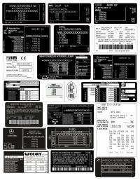 Наклейки с vin на подкладке и многое другое