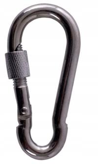 Karabińczyk do lin z zabezpieczeniem 60 mm hak