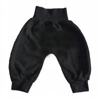 SPODNIE niemowlęce dziecięce CZARNE 56-104