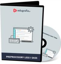 Edugrafia Kurs preprocesory Less i Sass 1 PC / licencja wieczysta BOX