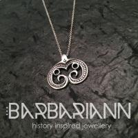 Кулон Lunula ślimacznicowata - серебро 925