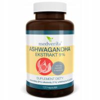 ASHWAGANDHA Экстракт 9% witanolidy женьшень 120 k