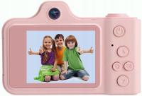 Kamera aparat cyfrowy Full HD 1080p dla dzieci + naklejki, smycz, czytnik