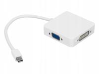 Adapter AV PAWONIK Adapter mini DisplayPort do HDMI VGA DVI Thunderbo