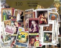 Zestaw 100 znaczków pocztowych - RELIGIA