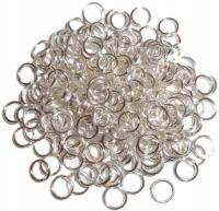 Металлический звено кольцо 5 мм 200шт серебряный цвет
