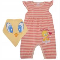 TWEETY rampers pajac chustka 6-9 m-cy 68-74 cm