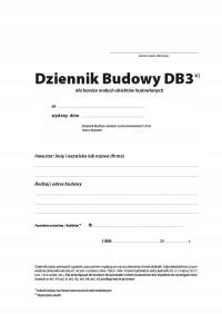 Dziennik Budowy DB3, 10 stron