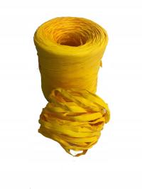 Рафия желтый синтетический шнурок 5М лента