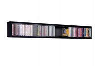 Półka CD ścienna stojak regał CD na płyty 85 CD audio pojemnik