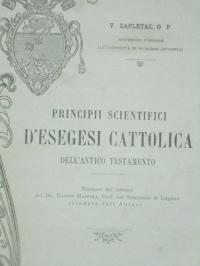 Zapletal Principii scientifici d'esegesi 1911