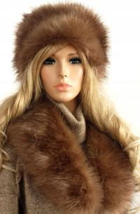 Супер теплая шапка toque шуба мохнатая прямая цвета!